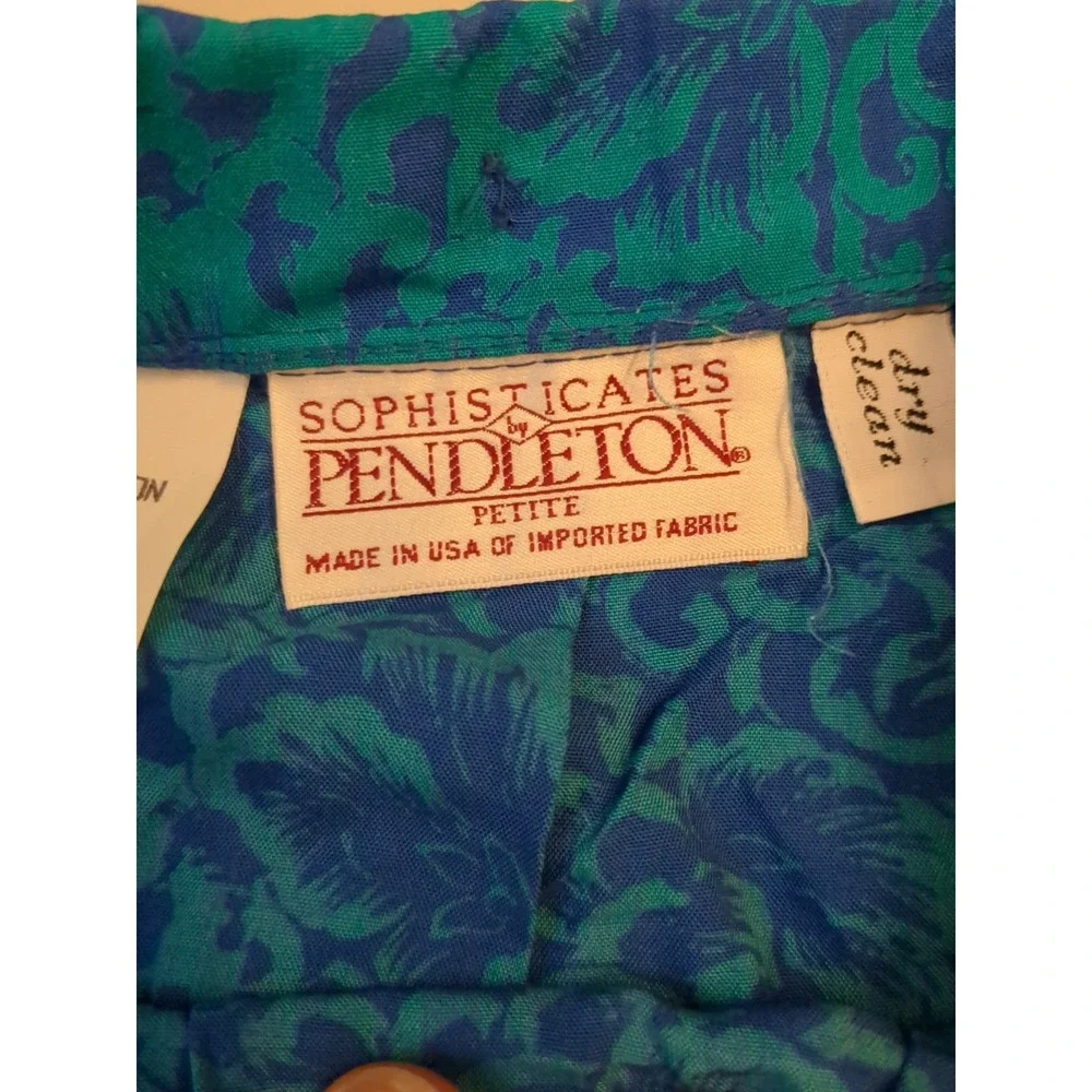 NWT VTG Sophisticates By Pendleton Womens‎ Sz 12 Made In USA A Line Floral Skirt